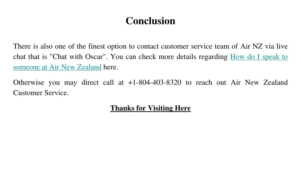 PPT Air NZ Customer Service PowerPoint Presentation, free download