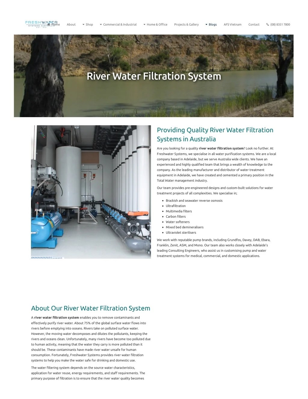 PPT River Water Filtration System PowerPoint Presentation, free
