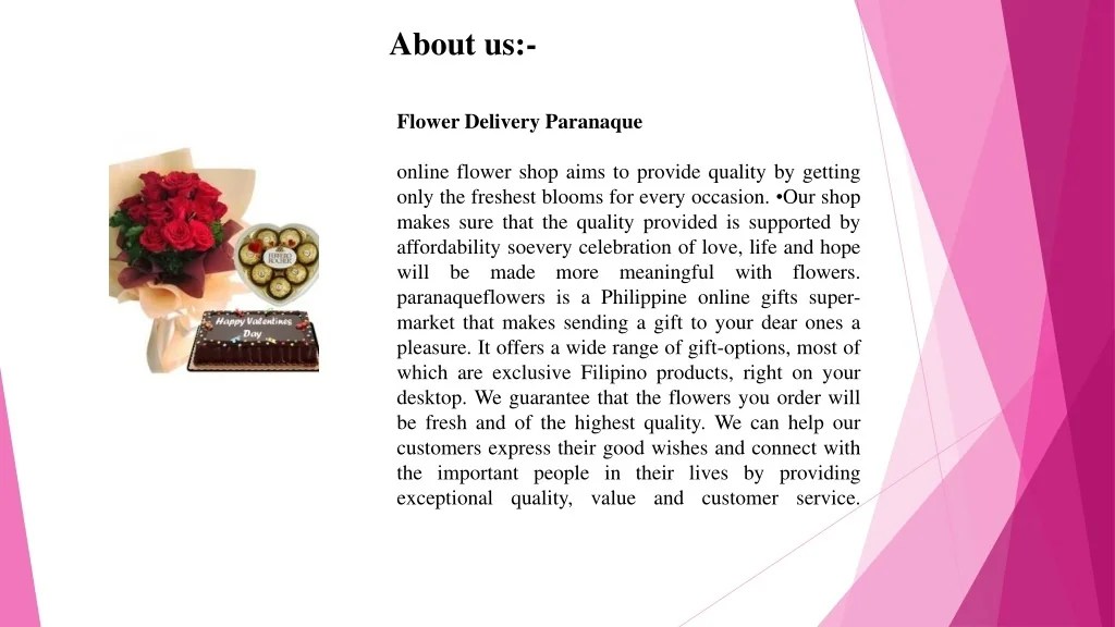 PPT Flower Shop Paranaque PowerPoint