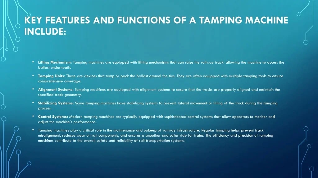 PPT A Comprehensive Guide to Tamping Machine PowerPoint Presentation