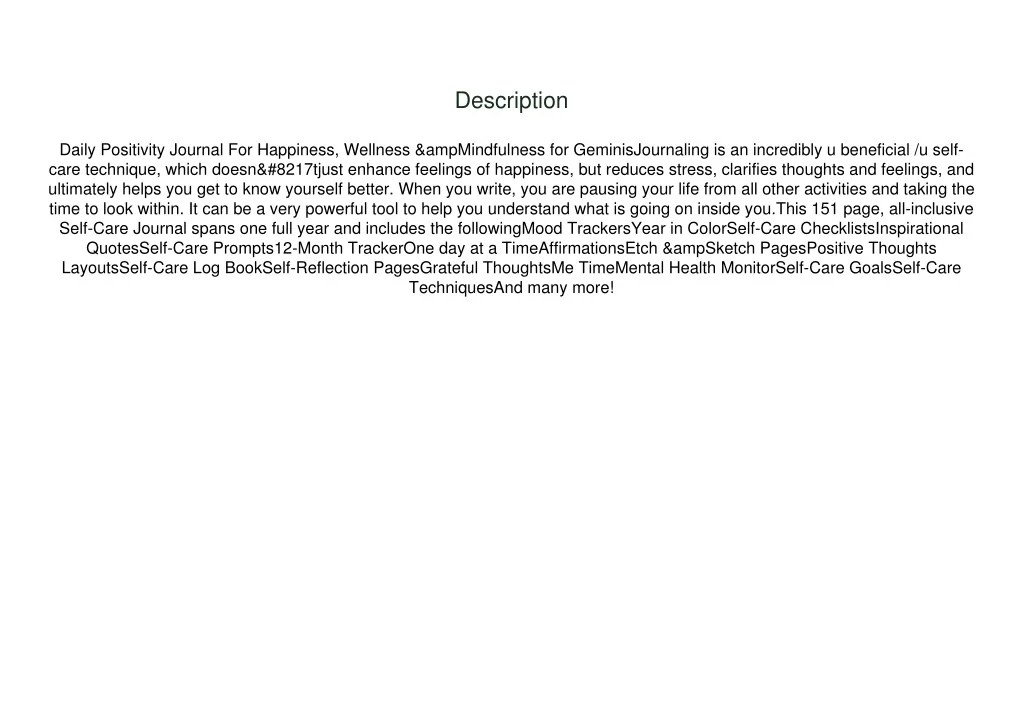 PPT DOWNLOAD GEMINI SELF CARE & WELLBEING TRACKER TAKE CARE OF