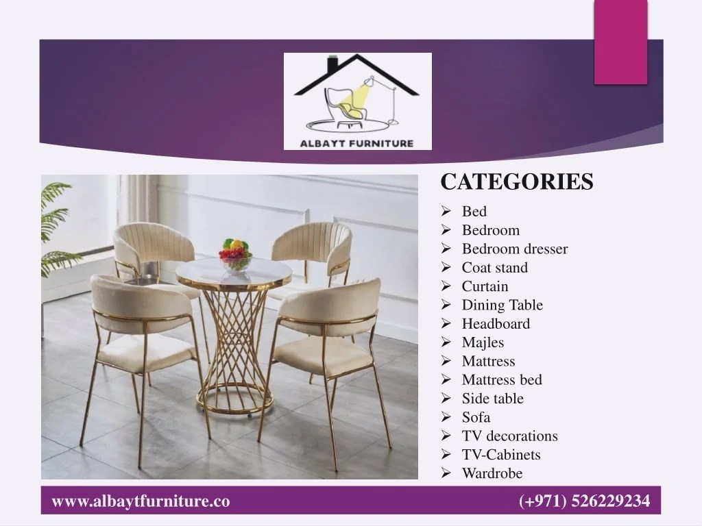 PPT BEST FURNITURE STORE IN UAE pptx PowerPoint Presentation, free