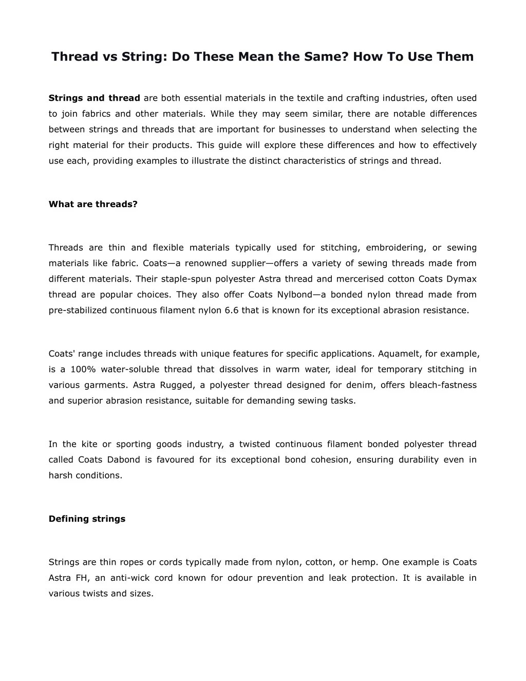 PPT Thread vs String Do These Mean the Same How To Use Them