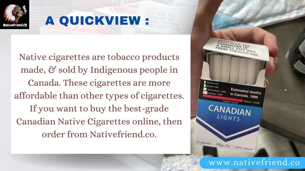 PPT Buy Canadian Native Cigarettes Online Premium Native Cigarettes