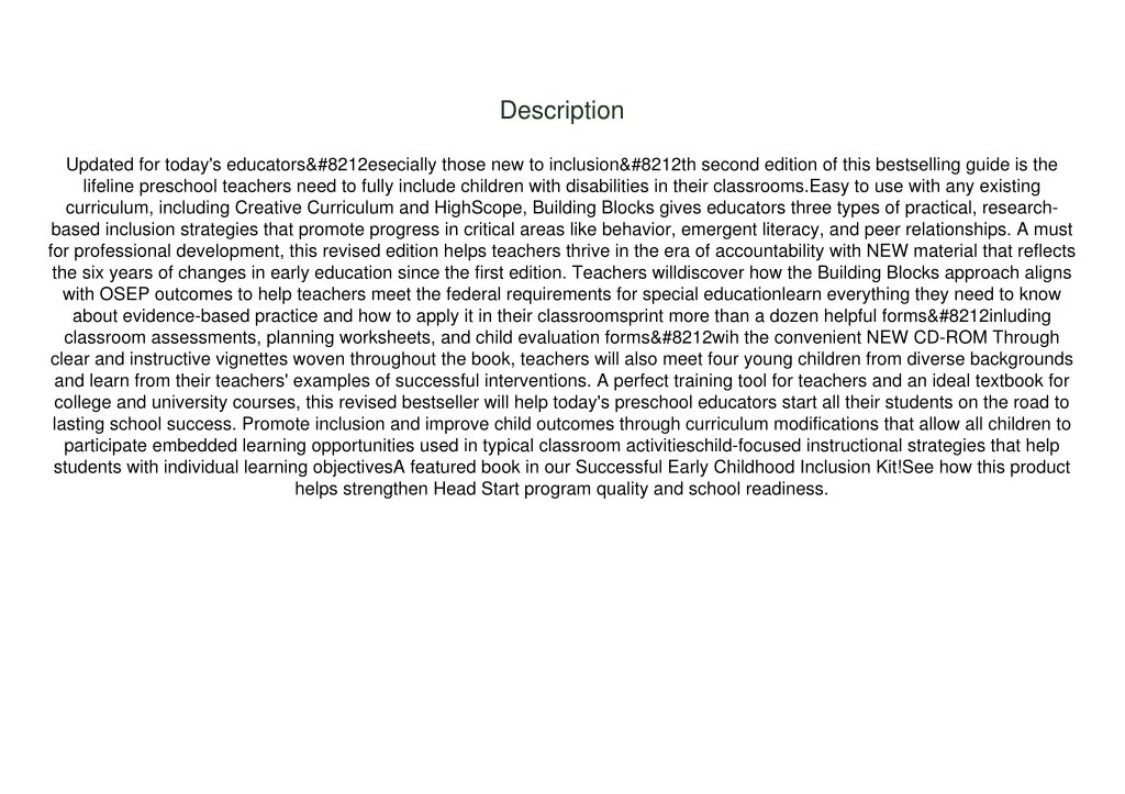 PPT Download⚡️ Book [PDF] Building Blocks for Teaching Preschoolers