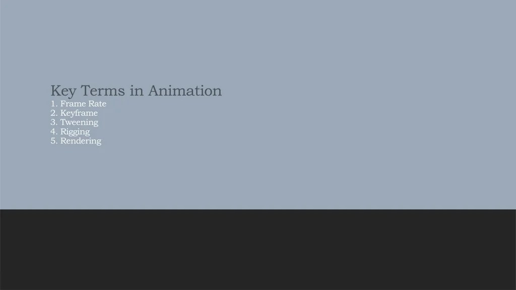 PPT Most Common Terms That Are Used in Animation Industry PowerPoint