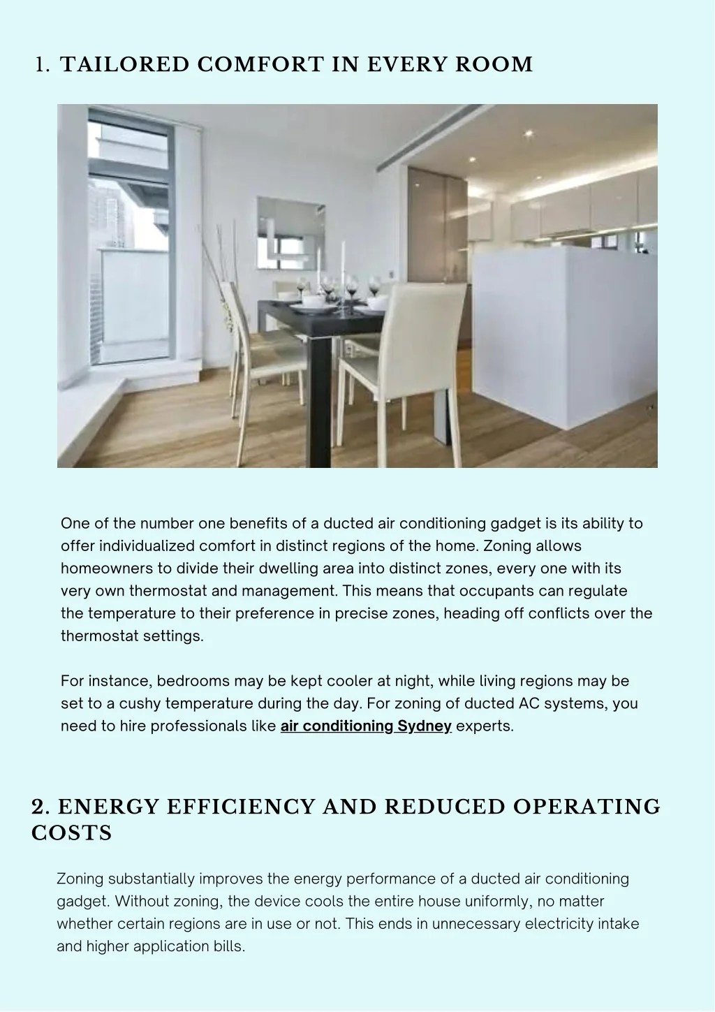 PPT Significance of Zoning in Ducted Air Conditioning Installations