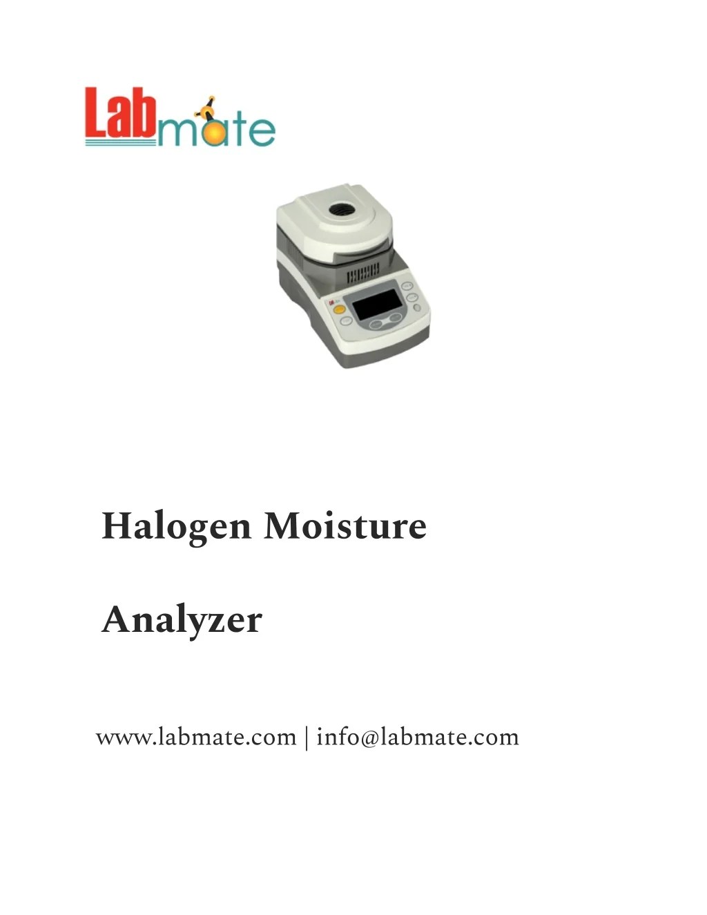 PPT Halogen Moisture Analyzer PowerPoint Presentation, free download ID12734833