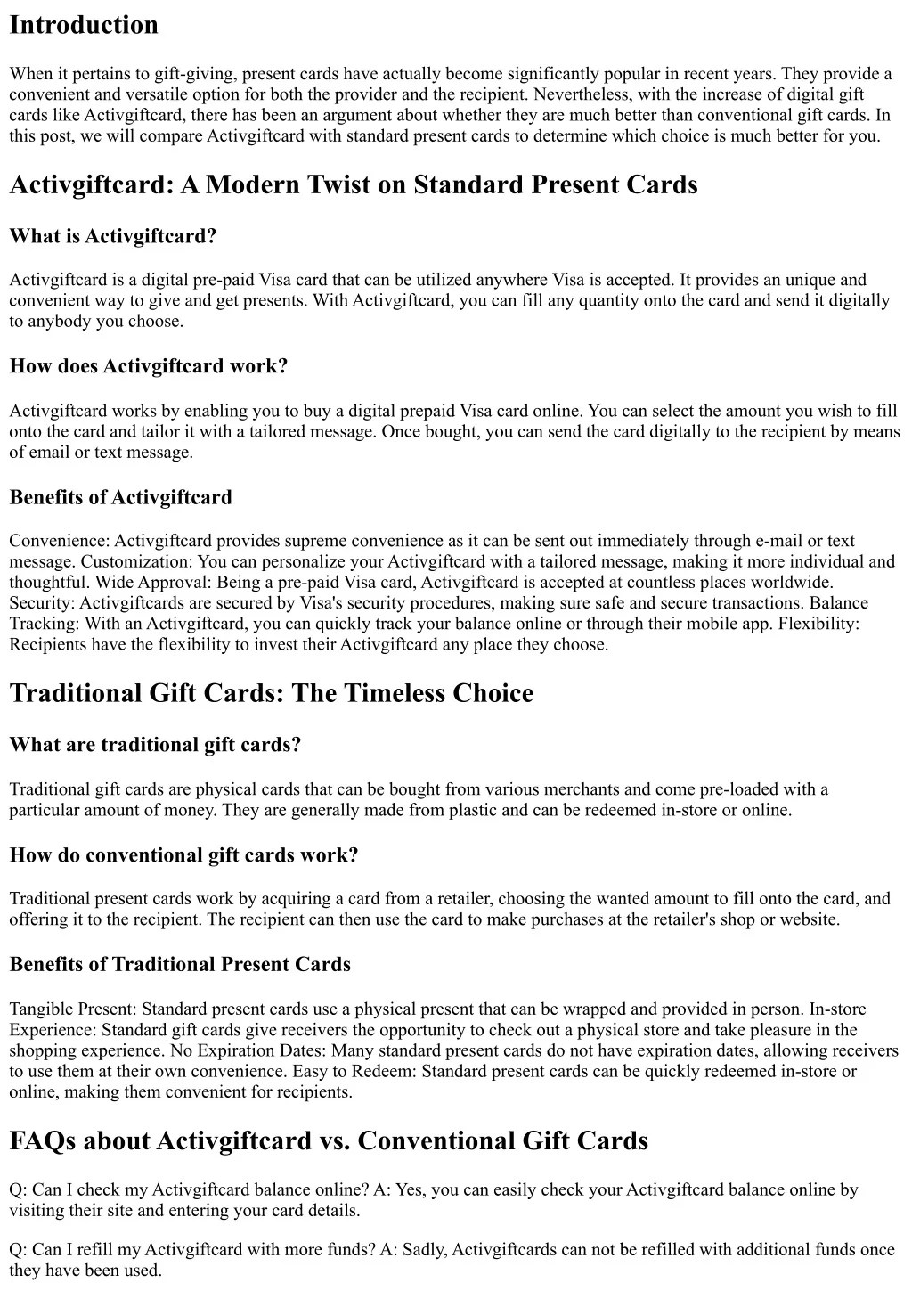 PPT Activgiftcard vs. Conventional Gift Cards Which is Better