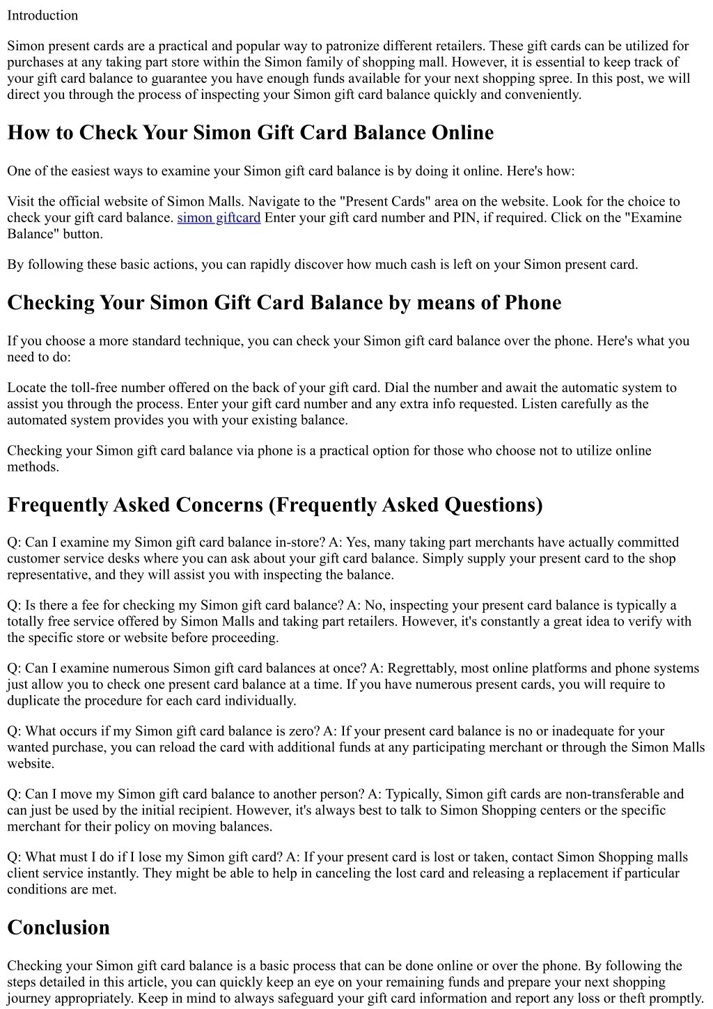 PPT How to Quickly Check Your Simon Gift Card Balance PowerPoint