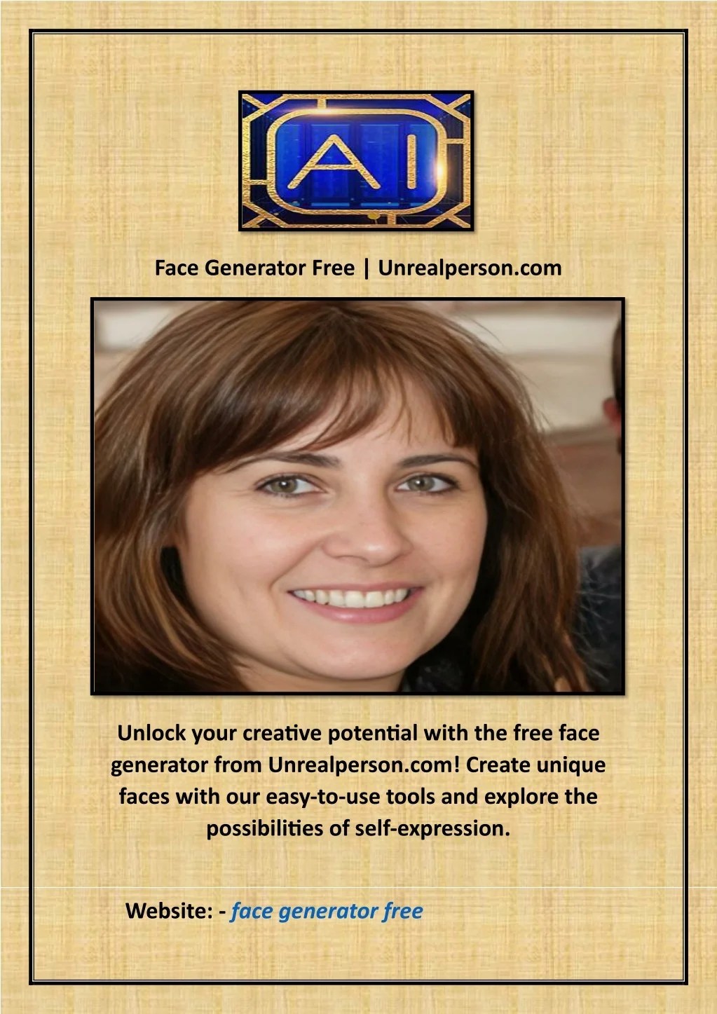 PPT Face Generator Free PowerPoint Presentation