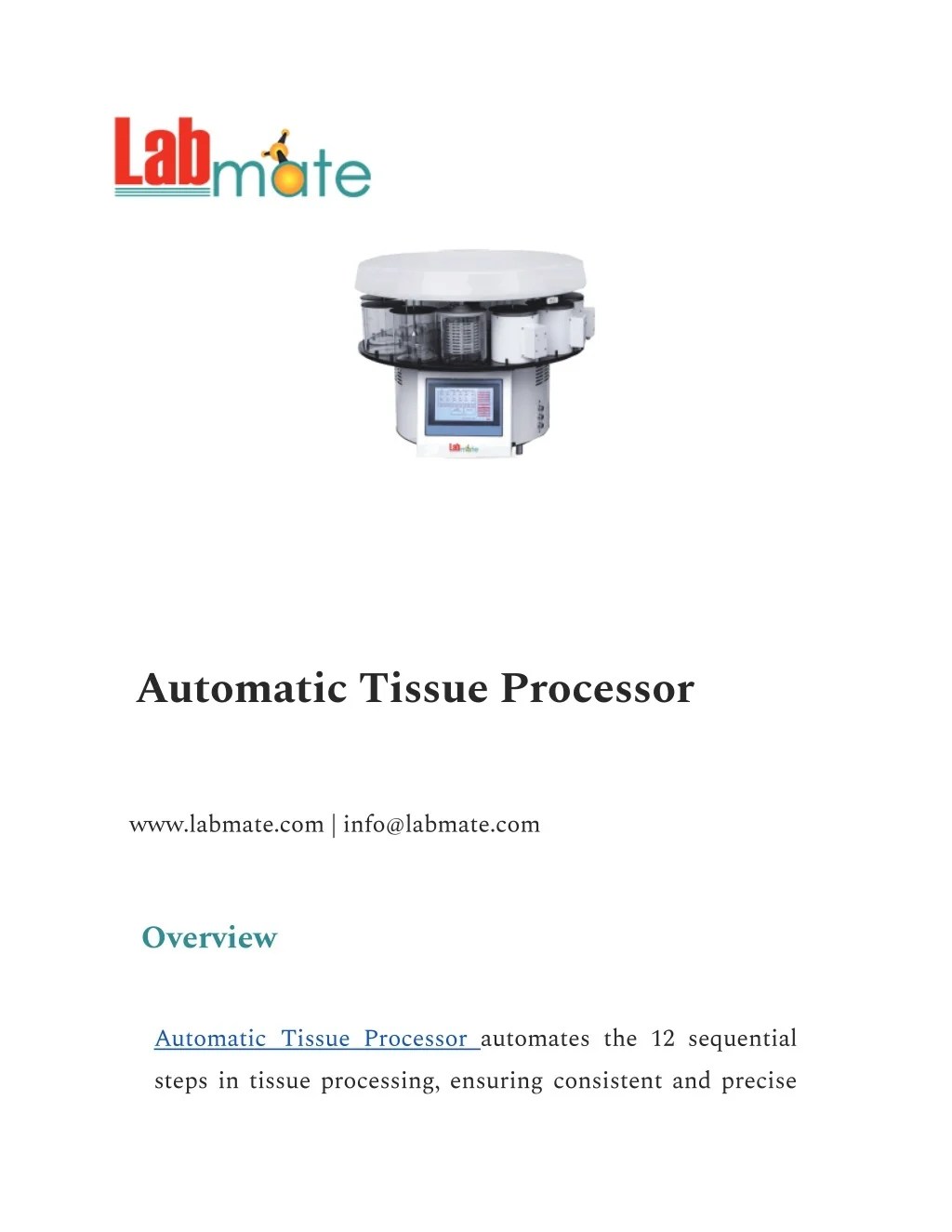 PPT Automatic Tissue Processor PowerPoint Presentation, free download