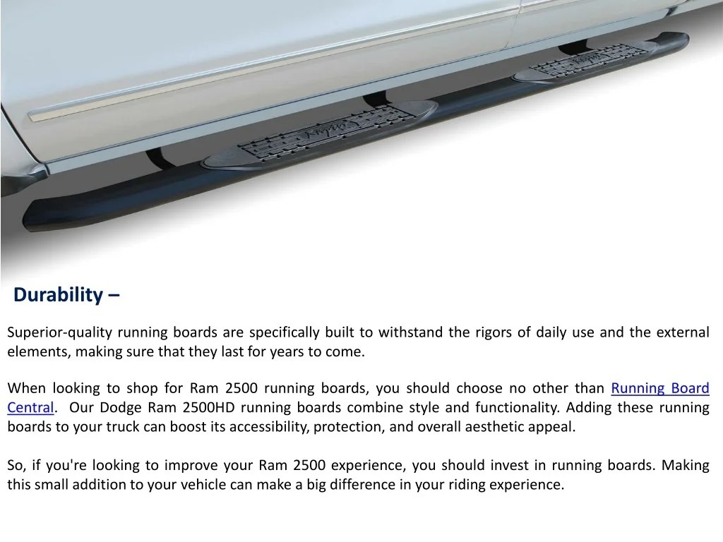 PPT - 2023 Ram 2500 Running Boards A Must-Have Truck Accessory
