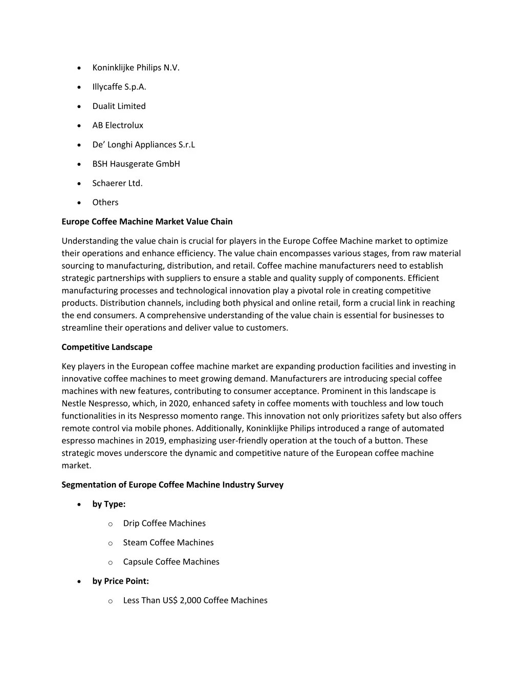 PPT Europe Coffee Machine Market PowerPoint Presentation, free