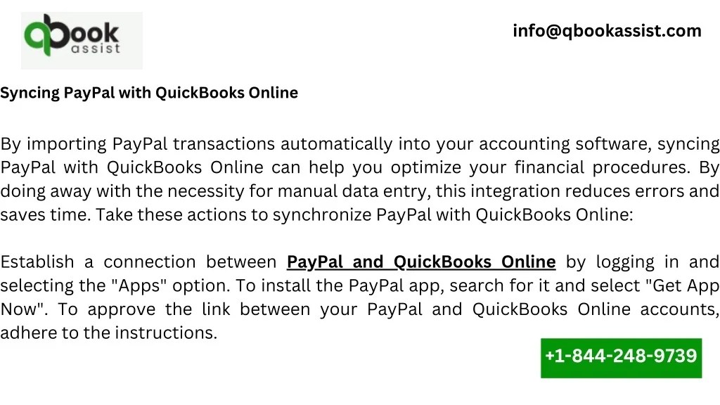 PPT How to sync PayPal with QuickBooks online PowerPoint Presentation