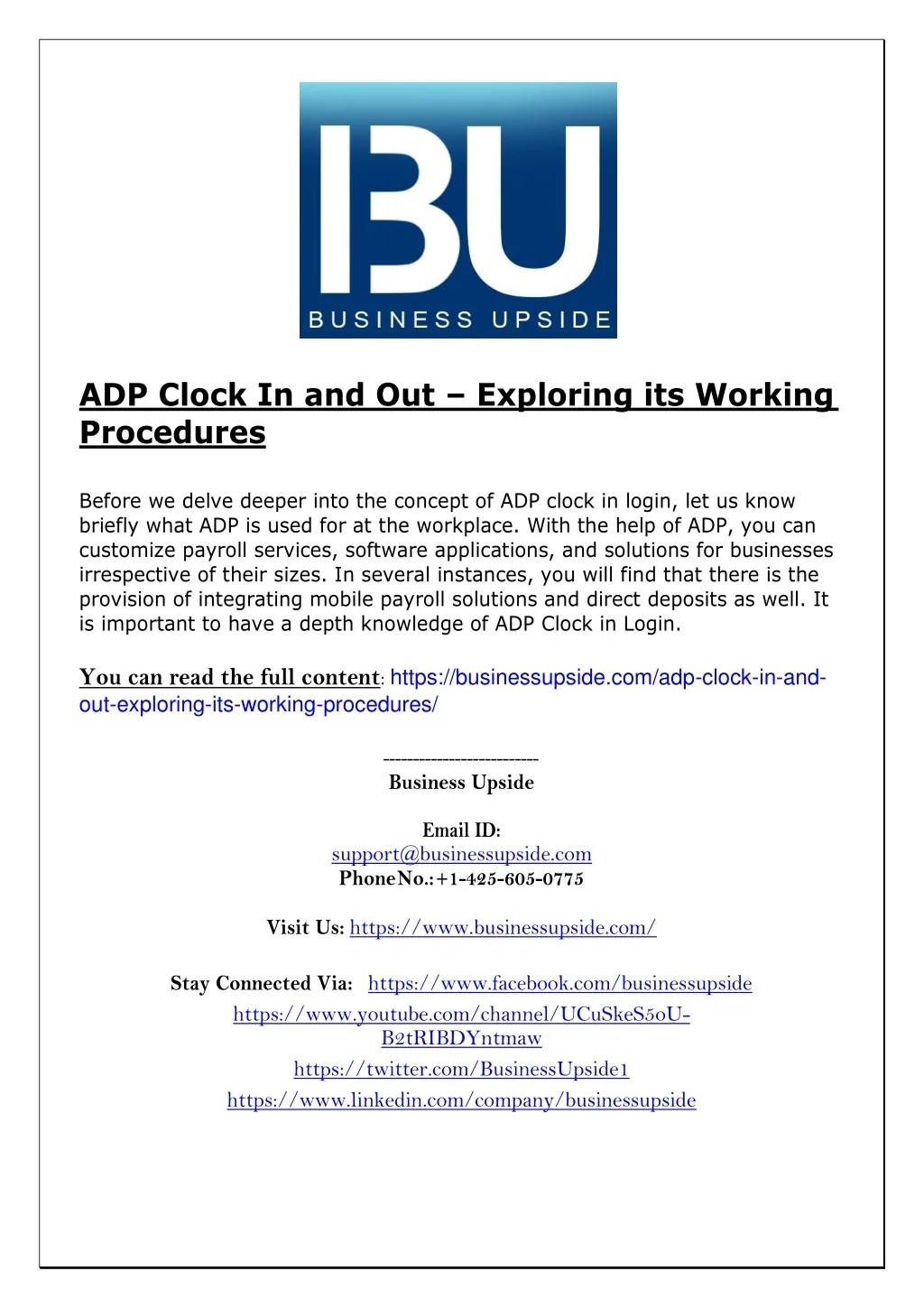 PPT ADP Clock In and Out Exploring its Working Procedures PowerPoint