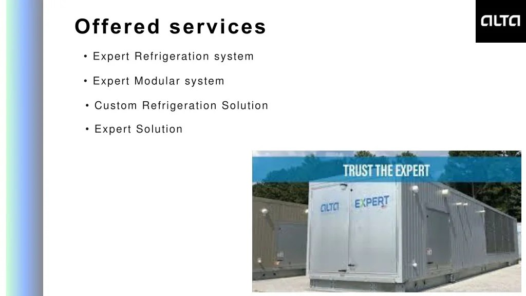 PPT ALTA Refrigeration Leading Industrial Refrigeration Companies