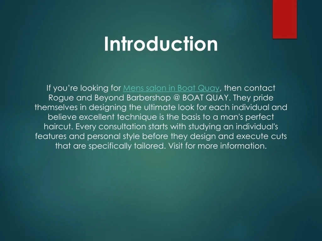 PPT Best Mens salon in Boat Quay PowerPoint Presentation, free