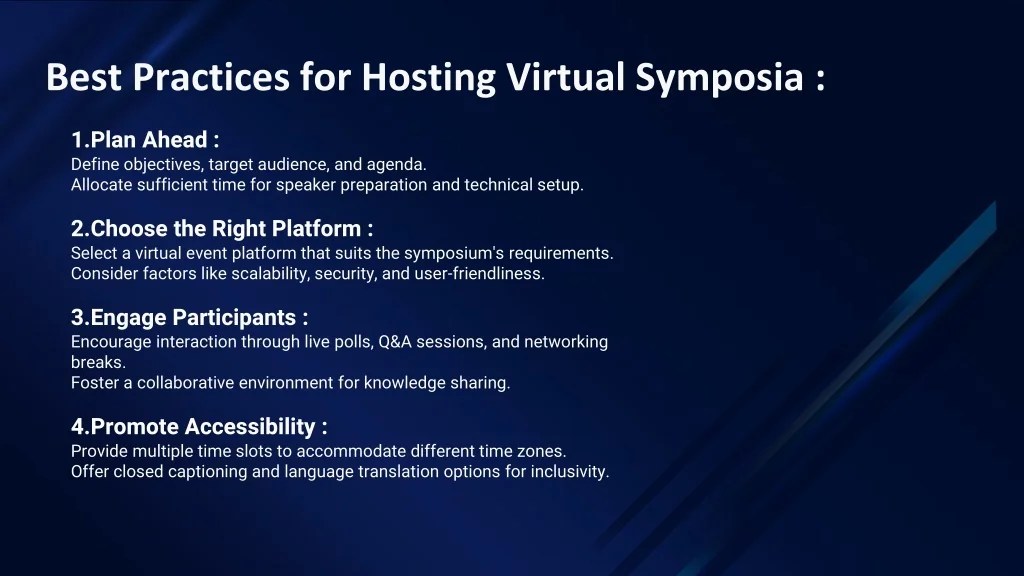 PPT Virtual Symposia Redefining Knowledge Sharing in the Digital Age