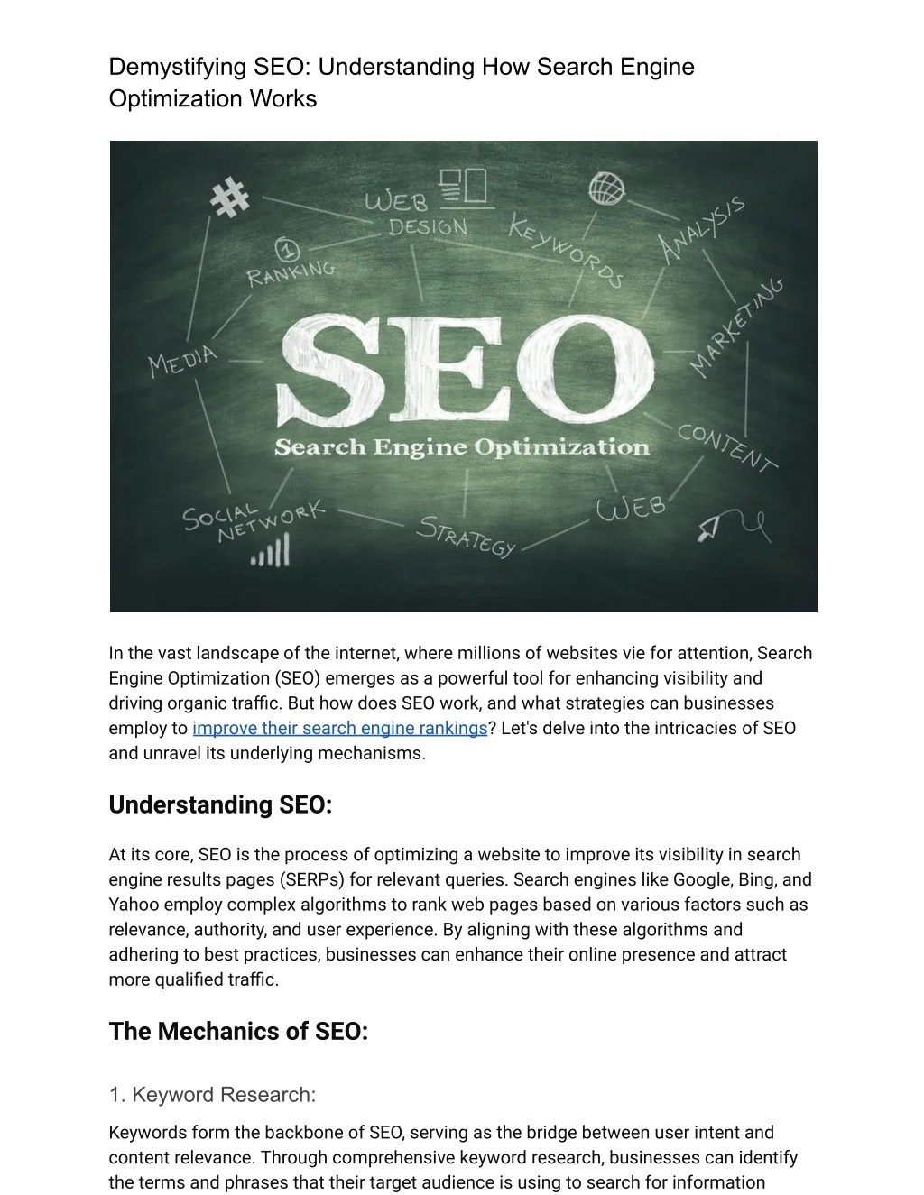 PPT How Does SEO Work PowerPoint Presentation, free download ID