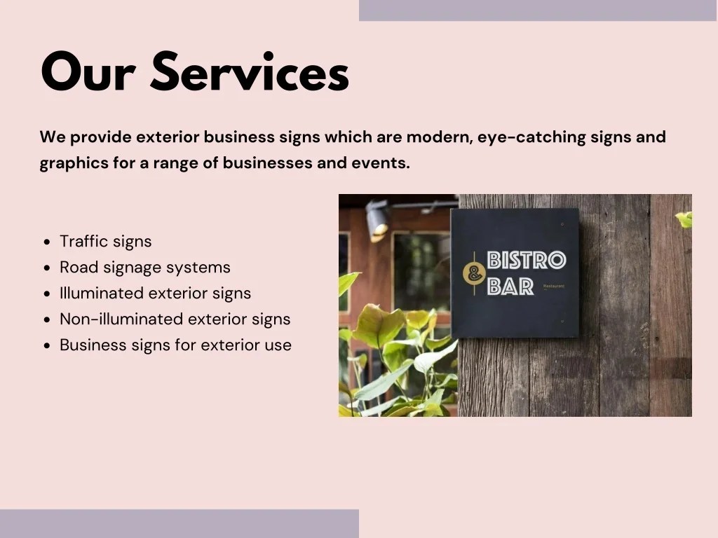 PPT Best Outdoor Business Signage in Newcastle PowerPoint