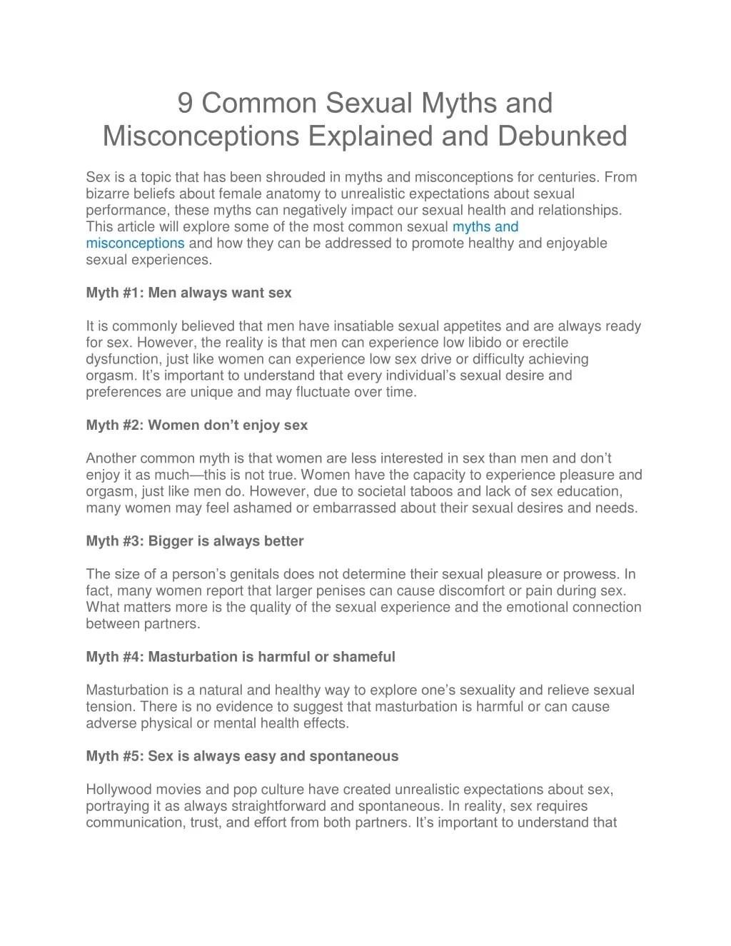 PPT 9 Common Sexual Myths and Misconceptions Explained and Debunked(04)