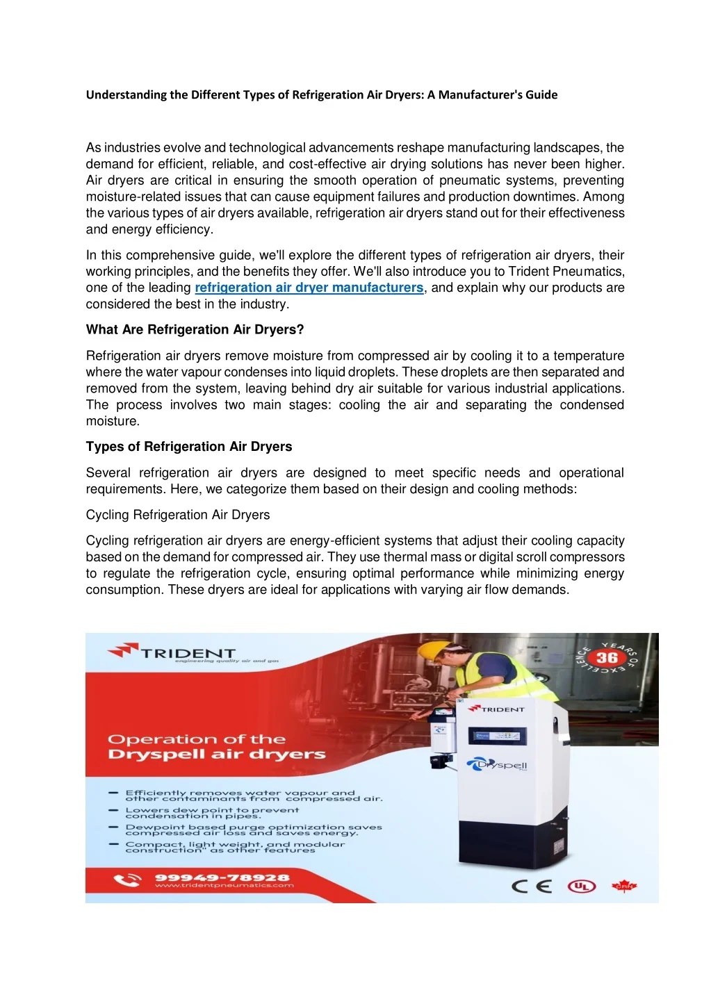 PPT Understanding the Different Types of Refrigeration Air Dryers