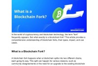 What Happens When A Blockchain Forks: A Comprehensive Guide