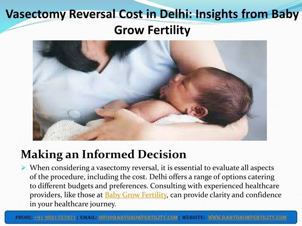 PPT Vasectomy Reversal Cost in Delhi PowerPoint Presentation, free