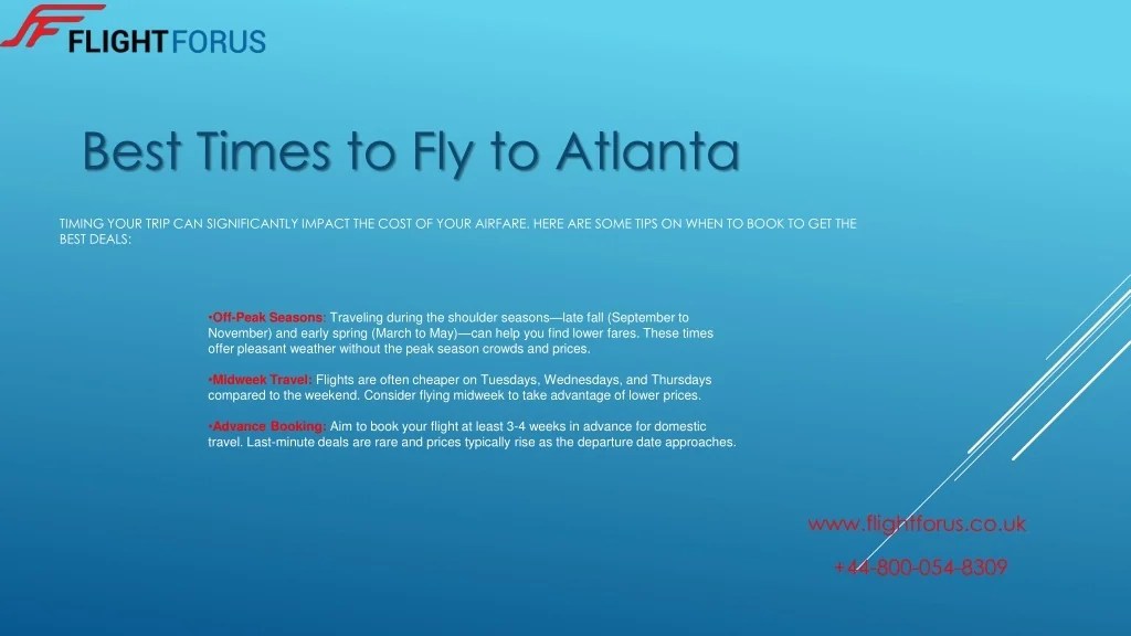 PPT Cheap Flights to Atlanta Your Guide to Affordable Travel