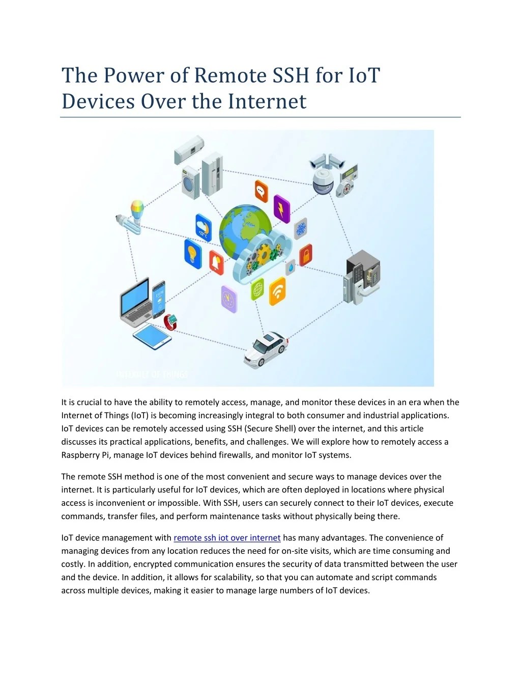 PPT The Power of Remote SSH for IoT Devices Over the