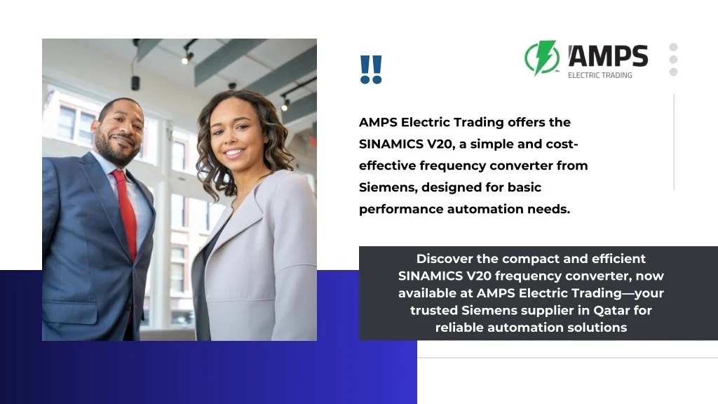 PPT SINAMICS V20 Siemens Supplier in Saudi Arabia AMPS Electric