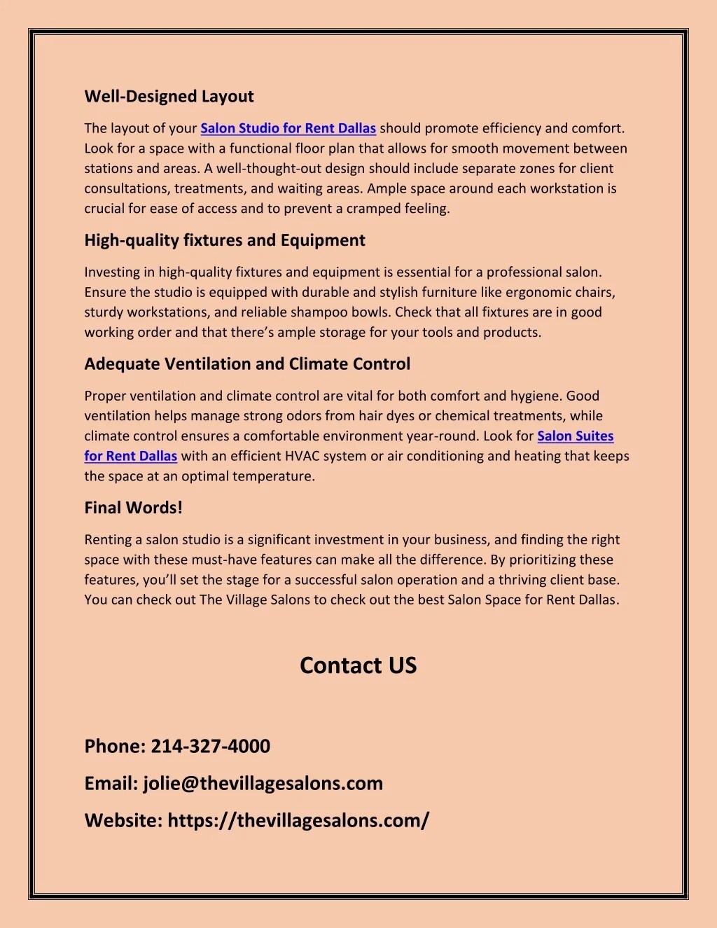 PPT Top Features That A Salon Suite For Rent Must Have PowerPoint Presentation ID13551814