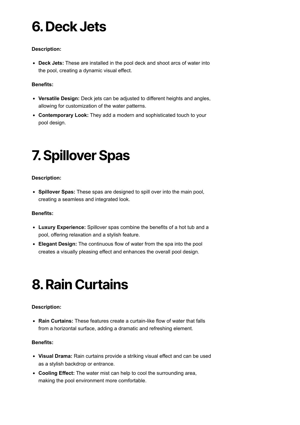 PPT Pools by Jordan Largo FLWhat Swimming Pool Water Features Can I Add to My Pool