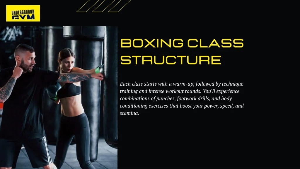 PPT to Underground Gym’s Boxing Classes PowerPoint