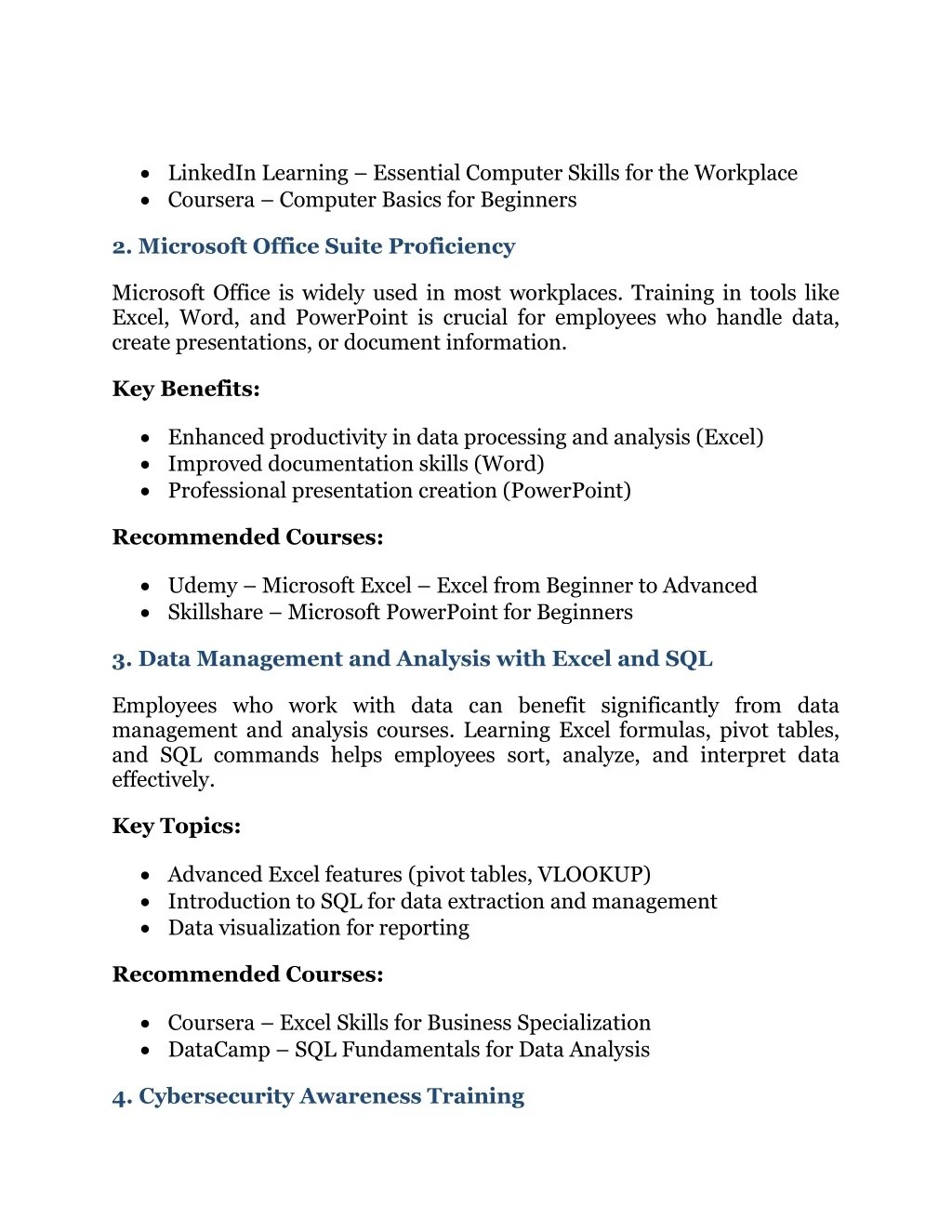 PPT Computer Skills Training for Employees Top Courses for Skill