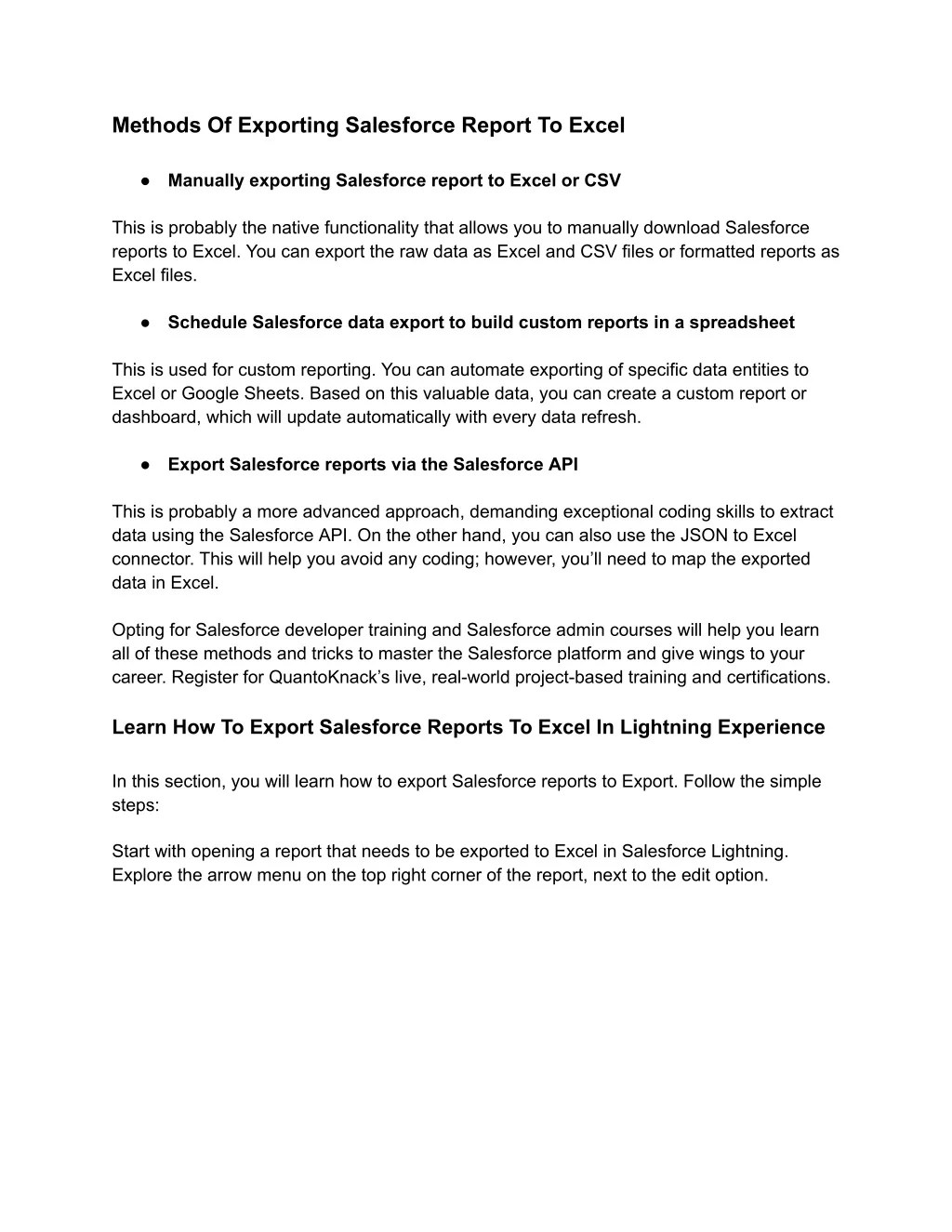 PPT How To Export Salesforce Report To Excel PowerPoint Presentation