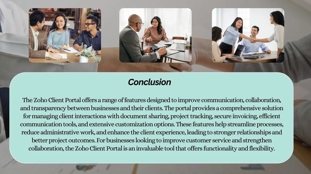 PPT What Features Are Included in the Zoho Client Portal PowerPoint