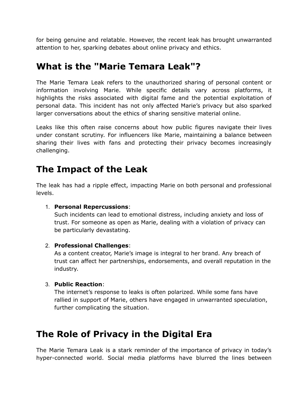 PPT Marie Temara Leak_ Exploring the Story Behind the Buzz PowerPoint