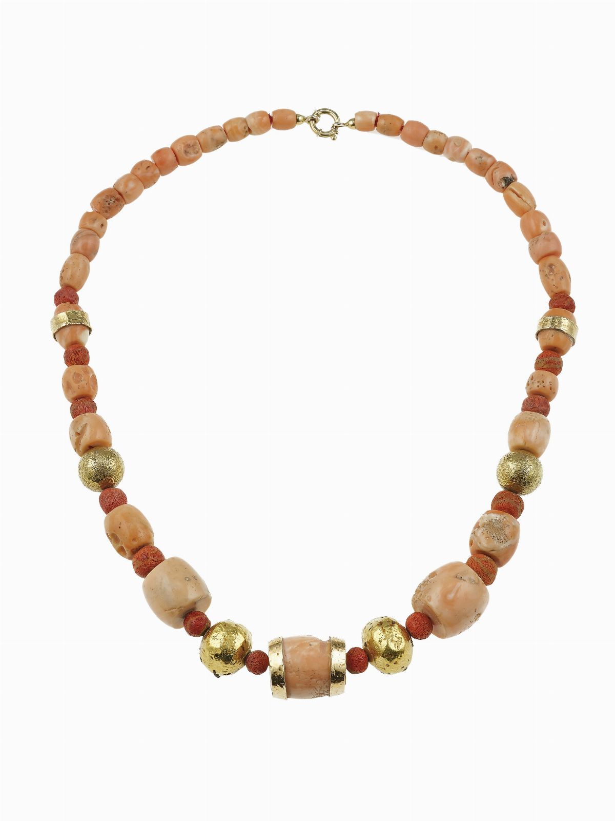 Collana con boules in conchiglia e wax gold Asta Fine Jewels Cambi