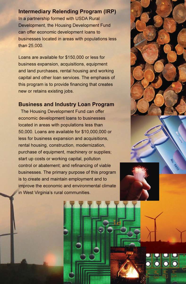 West Virginia Housing Development Fund Economic Development Programs