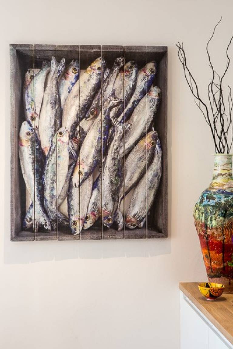 Hand Embellished Wood Panel Prints. Editions Diana Tonnison Ceramics