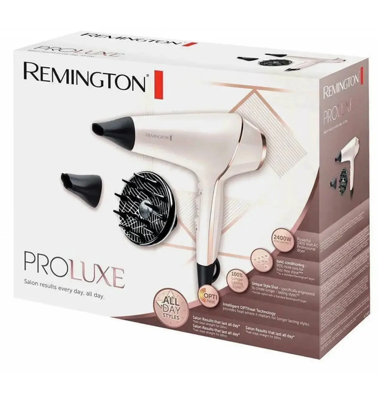Remington AC9140 ProLuxe Hair Dryer AC 2400W with Diffuser Frizz Free
