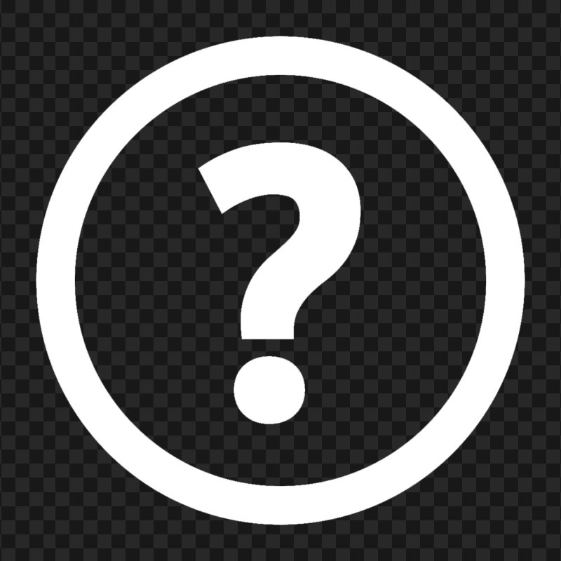 White Circle Round Question Mark Icon PNG Citypng