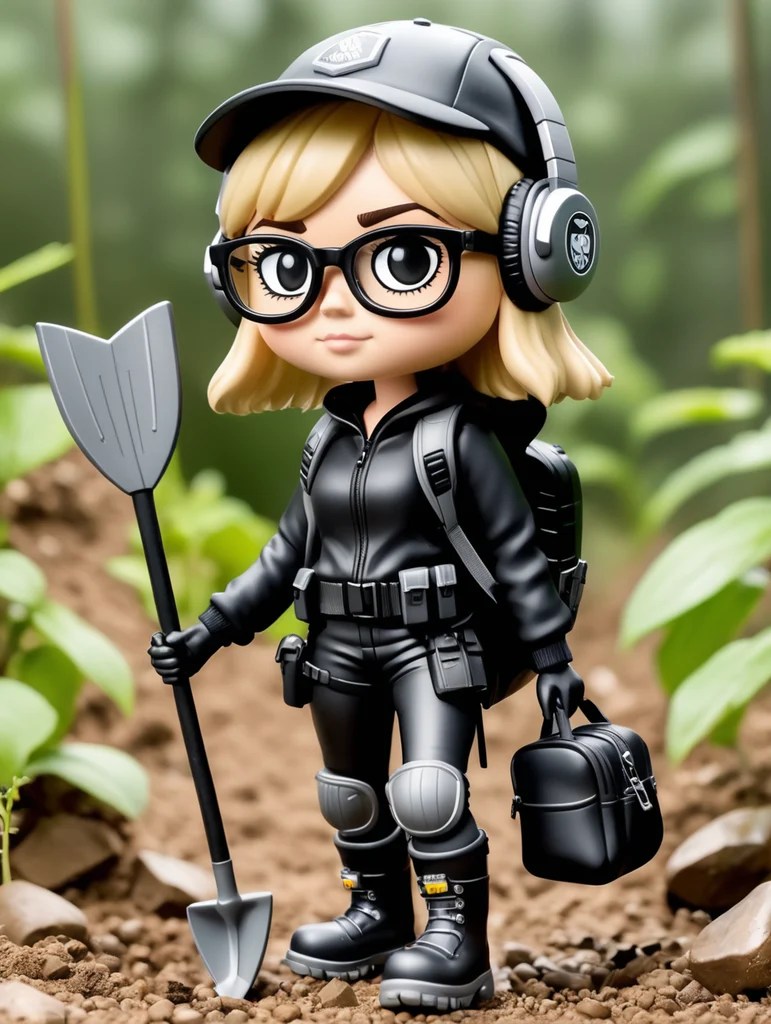 Premium Free ai Images female funko pop character with short length