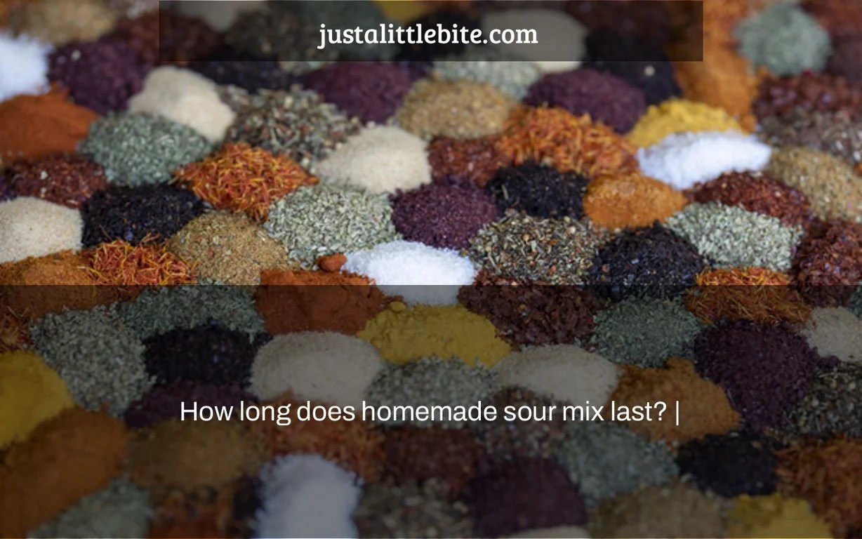 How long does homemade sour mix last? JustALittleBite