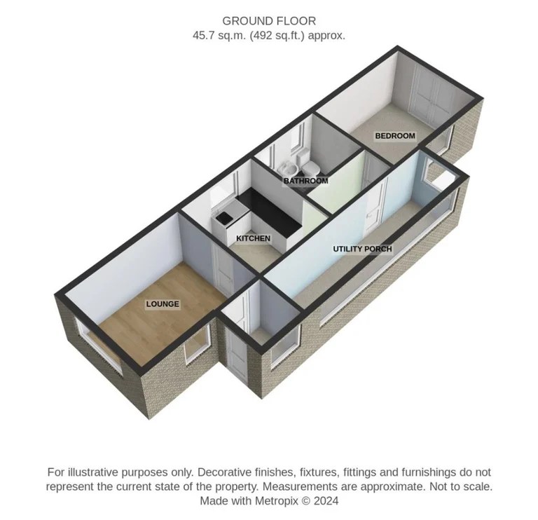 One Bedroom Park Home with lots of potential on Greenfield Park