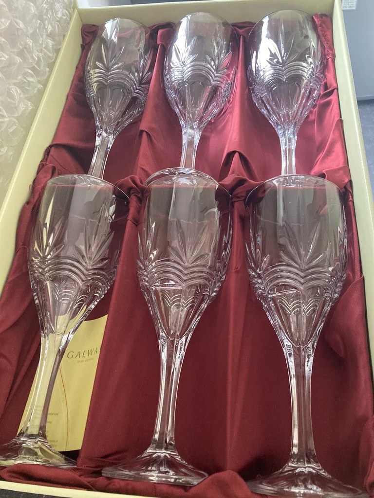 Irish crystal wine glasses in Merthyr Tydfil Gumtree