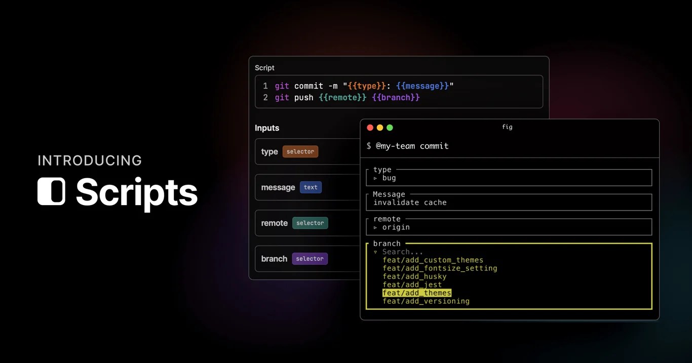 Introducing Fig Scripts Build internal CLI tools faster Fig