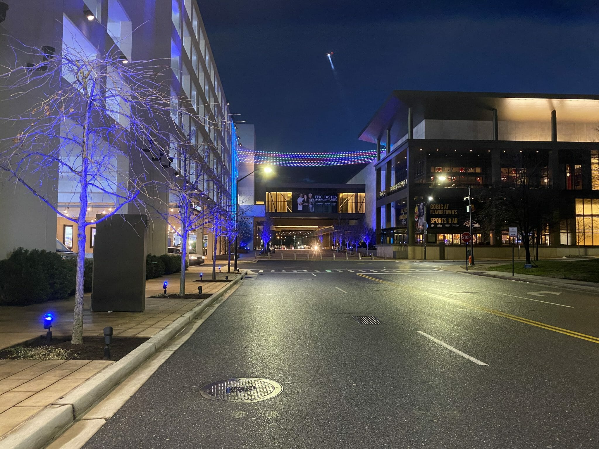 Horseshoe Casino Baltimore Plaza Lighting Installation Image Engineering